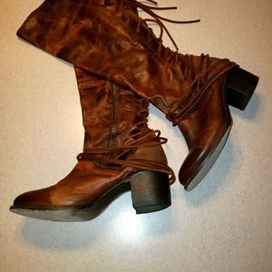 FREEBIRD COLE Leather Boots Size 10